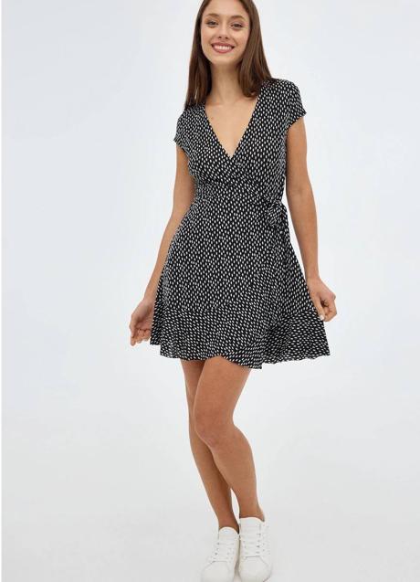 Imagen - Vestido de lunares con diseño cruzado