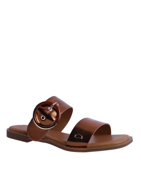 Imagen - Sandalias planas en tono bronce