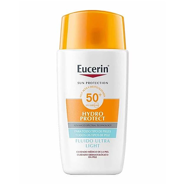 Sun Face Hydro Protect Ultra-Light Fluid SPF50+ de Eucerin.