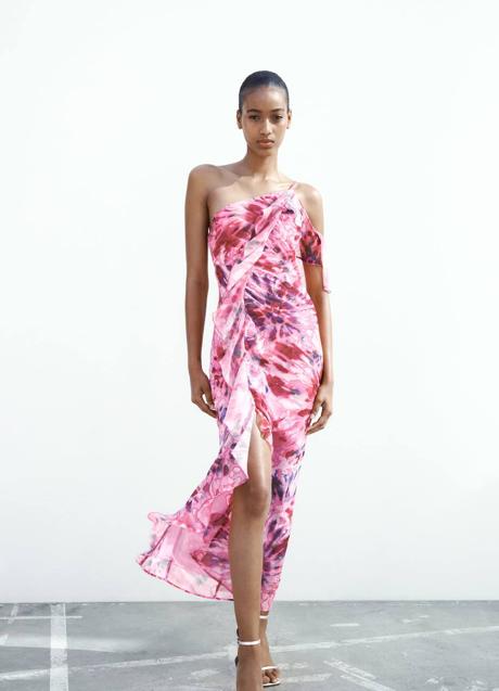 Imagen - Vestido asimétrico con print tie-dye