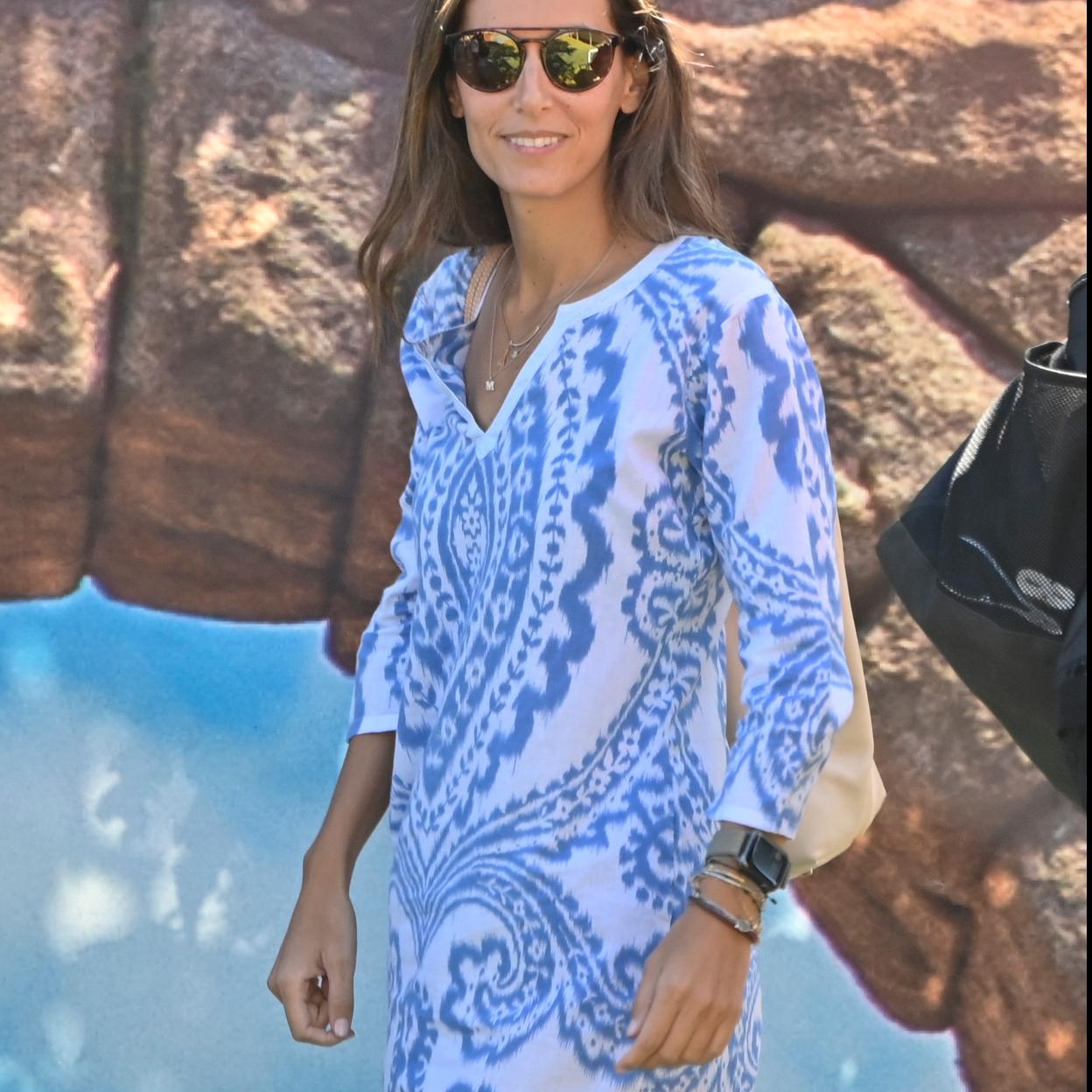 Ana Boyer con vestido caftán.