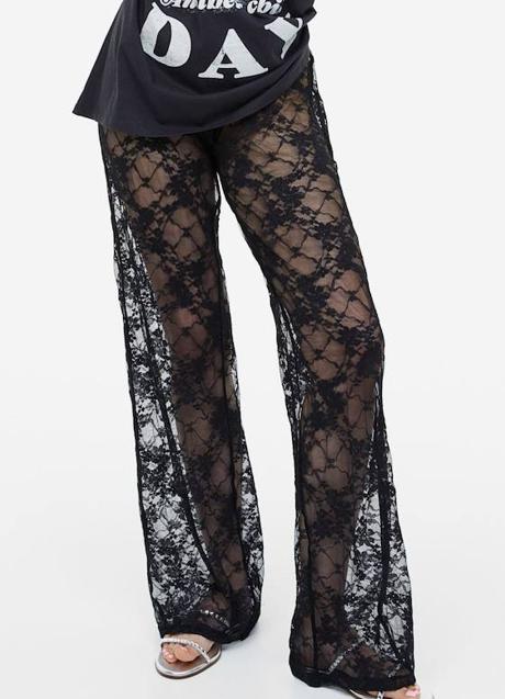 Imagen - Pantalón con encaje negro