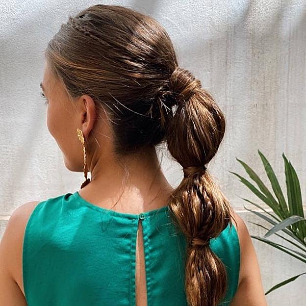 Trenza estilo burbuja