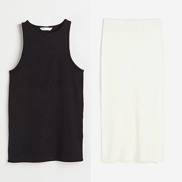 Top y falda de H&M