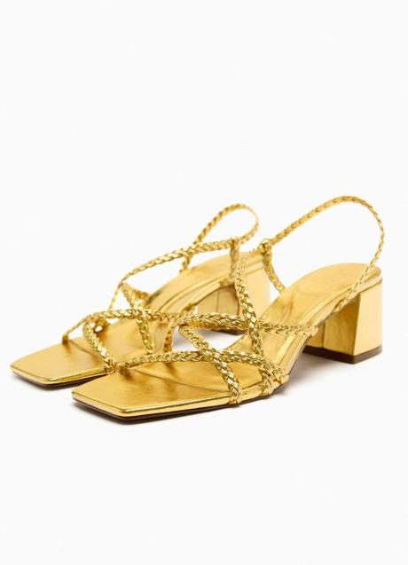 Imagen - Sandalias trenzadas en dorado