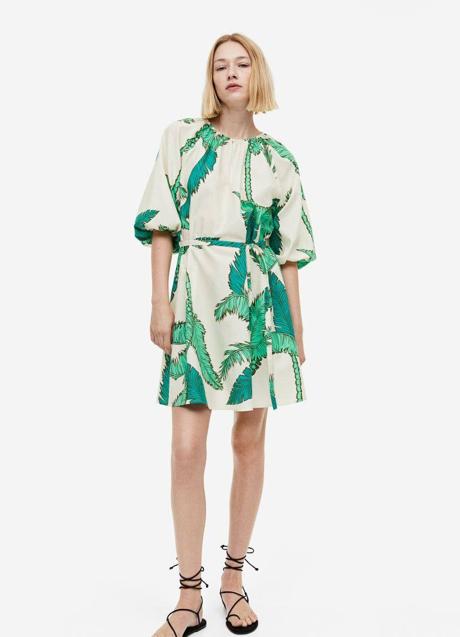 Imagen - Vestido corto con estampado tropical