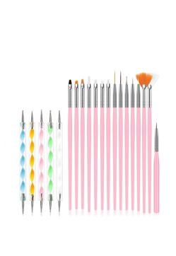 Imagen secundaria 2 - Caja de decoración de uñas de Shein. Precio: 1,25 euros/ Plantillas para manicura francesa de Hanyousheng. Precio: 4,49 euros/ /Pinceles para uñas de URAQT. Precio: 5,99 euros