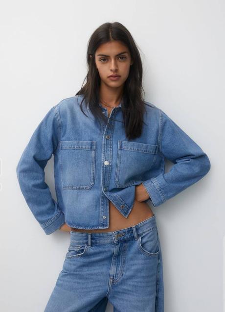 Imagen - Camisa vaquera cropped