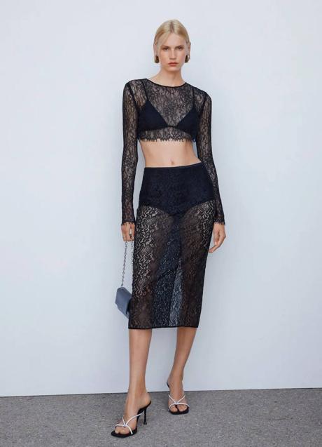 Imagen - Total look de encaje negro