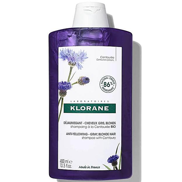 Anti-Yellowing Shampoo with Centaury de Klorane. Precio: 19,45 euros