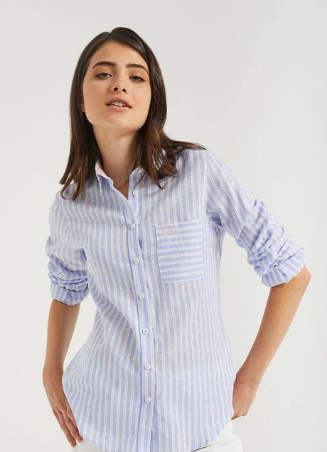 Imagen - Camisa de rayas verticales con estructura clásica de Polo Club, 54,99 euros.