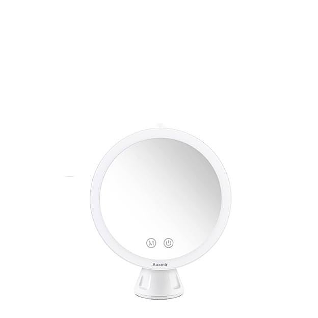 Espejo de Maquillaje con luz LED 10X de Auxmir. Precio: 29,99 euros