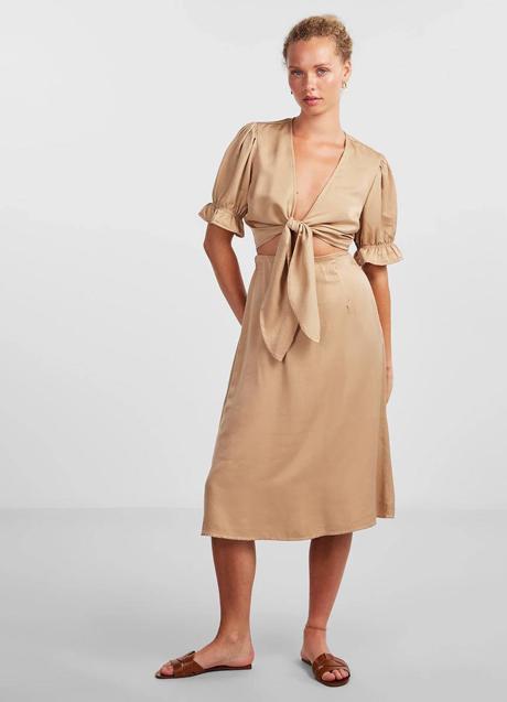 Imagen - Falda midi satinada