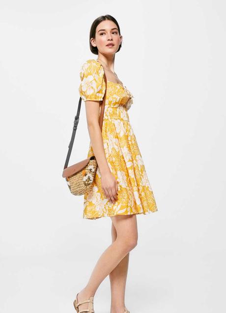 Imagen - Vestido de lino estampado de Springfield, 12,99 euros.