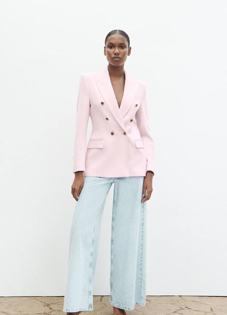 Imagen - Blazer en rosa bebé