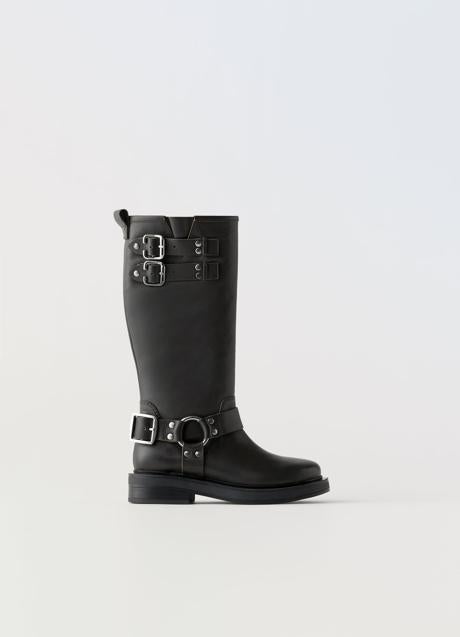 Imagen - Botas altas con hebillas de Zara Kids. Foto: Zara Kids.