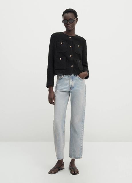 Imagen - Chaqueta de tweed color negro