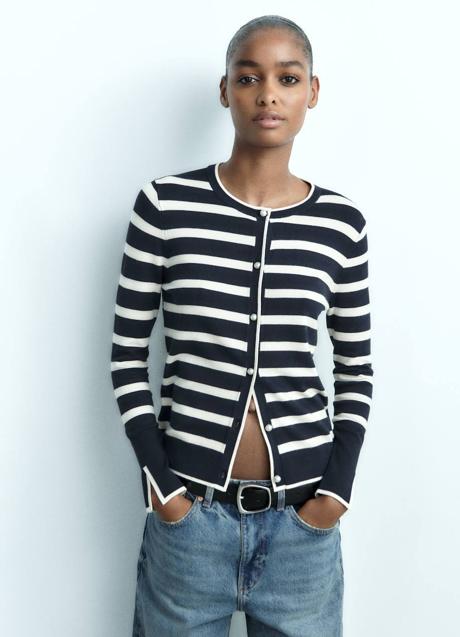 Imagen - Chaqueta de punto con estampado de rayas