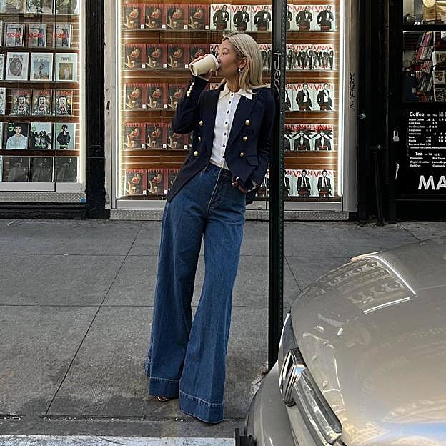 Apúntate a la tendencia de los vaqueros wide leg más cómodos para diario