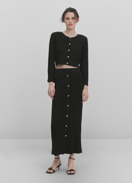 Imagen - Falda negra de Massimo Dutti (79,99 euros)
