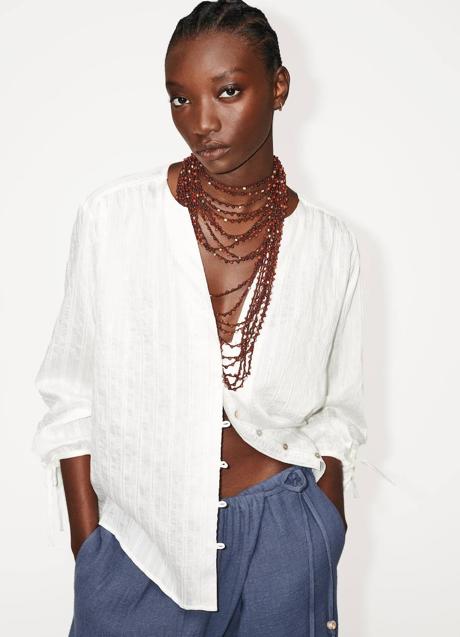 Imagen - Camisa de rayas bordadas