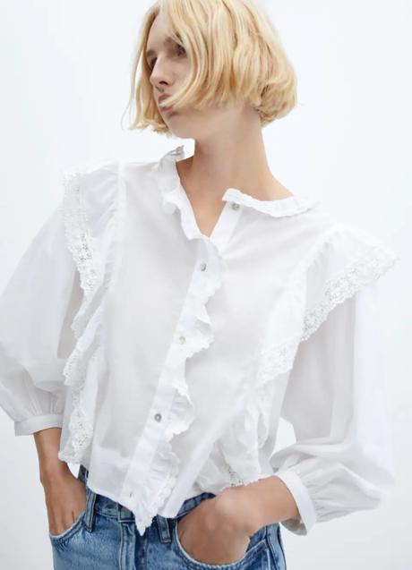 Imagen - Blusa blanca de Mango (29,99 euros)