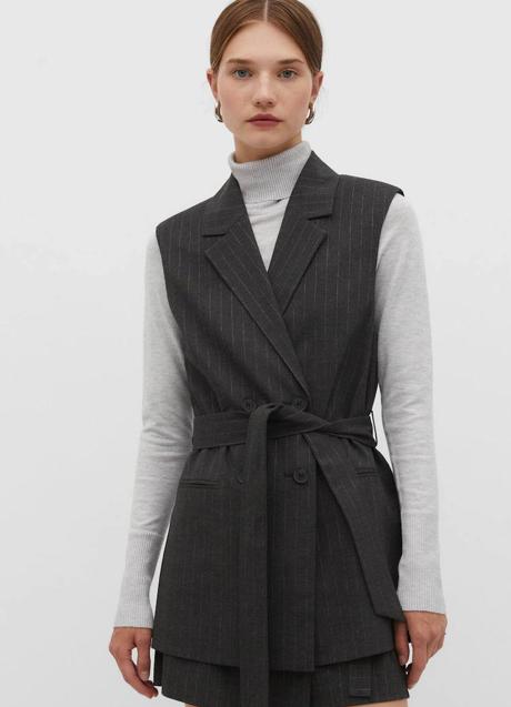 Imagen - Chaleco largo de vestir con raya diplomática