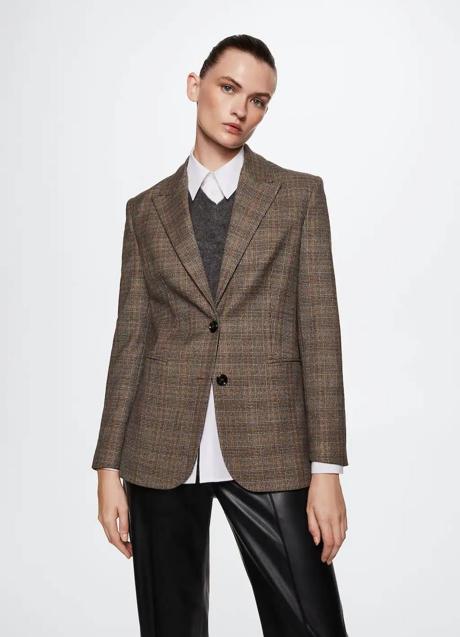 Imagen - Blazer de cuadros entallada