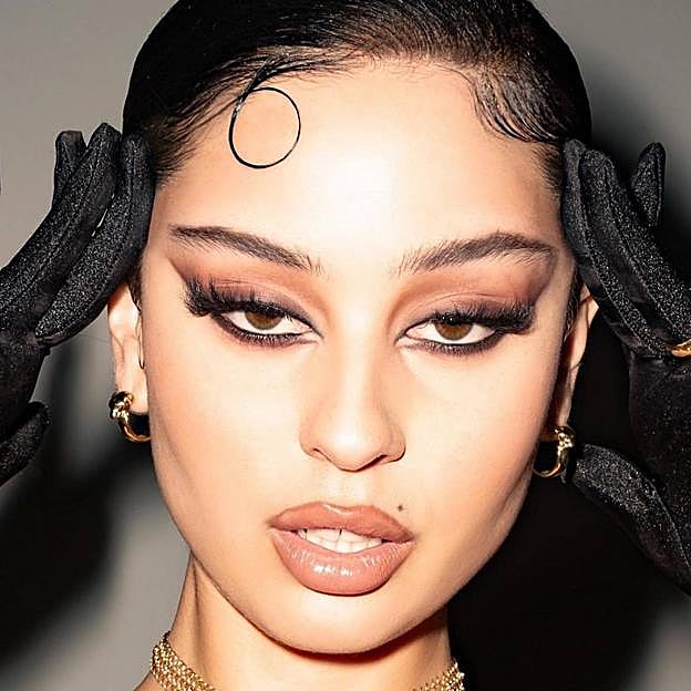 Alexa Demi con baby hair contorneados