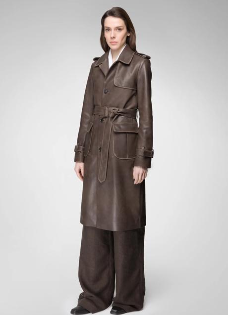 Imagen - Gabardina de piel efecto viejo de Vespucci by VSP, 625 euros.