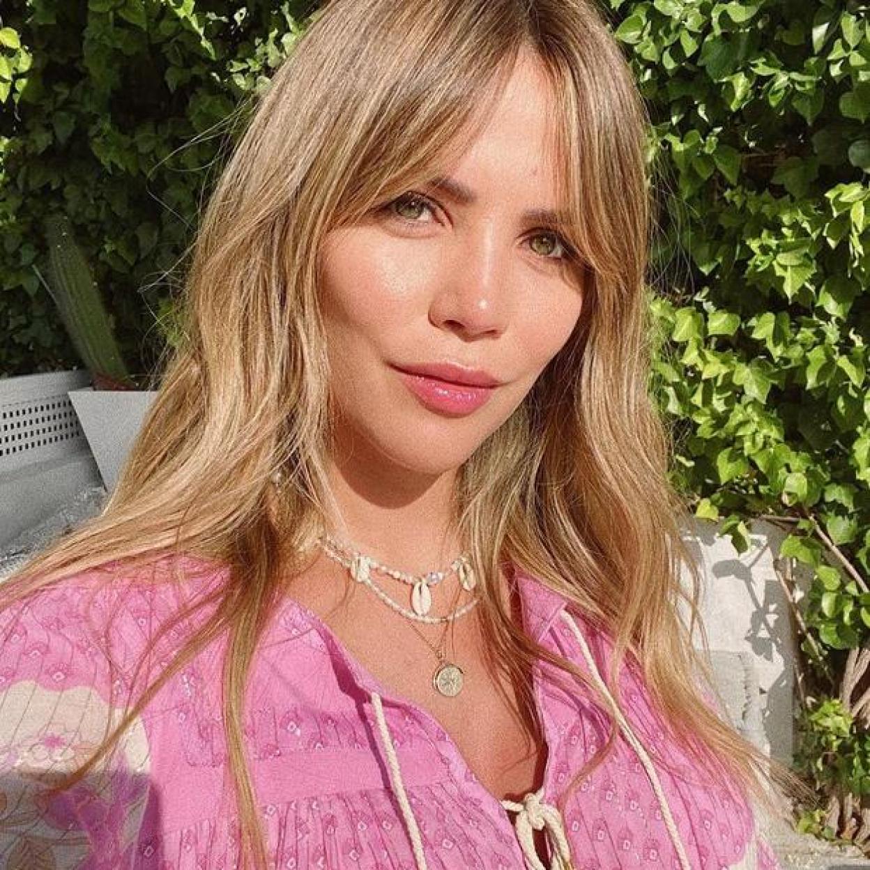 Rosanna Zaneti con flequillo cortina