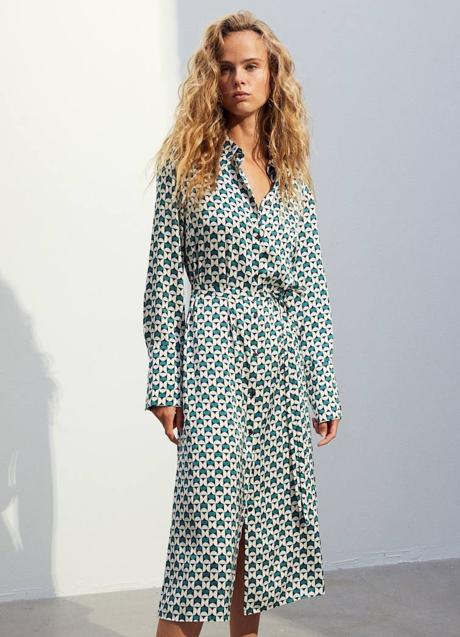Imagen - Vestido midi setentero geométrico