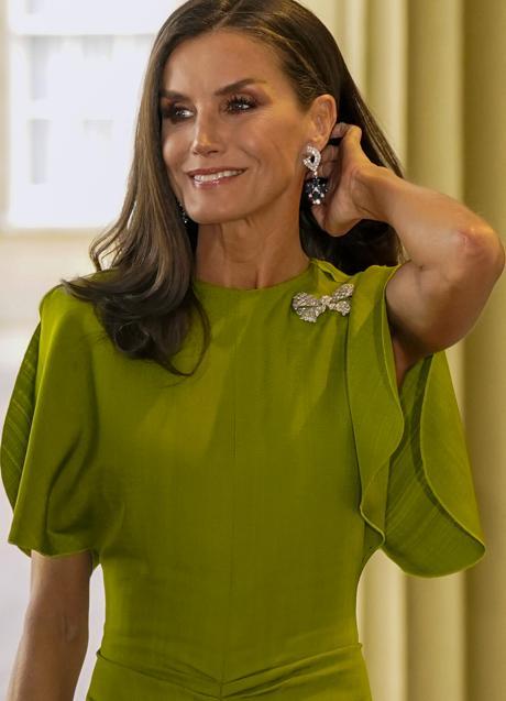 Imagen - Mayo de 2023, con vestido de Victoria Beckam, en la recepción previa a la coronación de Carlos III. / GTRES