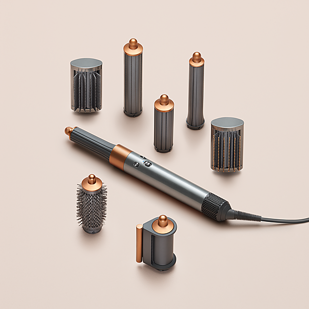 Dyson Airwrap cuenta con perlas de vidrio que miden la temperatura entre 20 y 100 veces por segundo, transmitiendo estos datos a un microprocesador que regula de forma inteligente el nivel de calor.