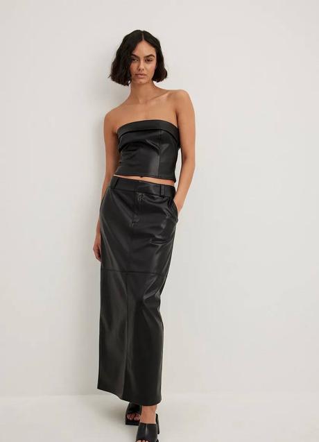 Imagen - Falda larga efecto piel