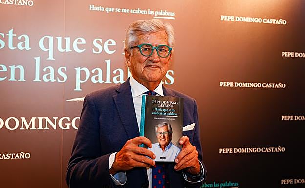 Pepe Domingo Castaño, en la presentación de su libor de memorias en 2022.