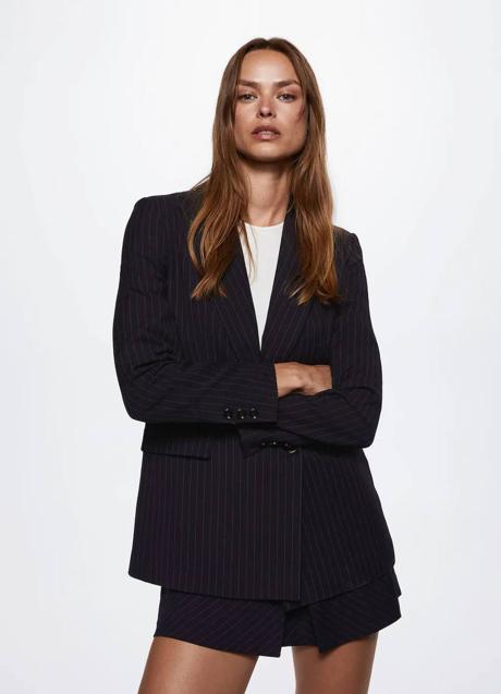 Imagen - Blazer de raya diplomática cruzada