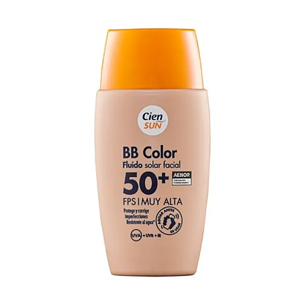 La BB Color fluido facial 50+ SPF de Lidl.