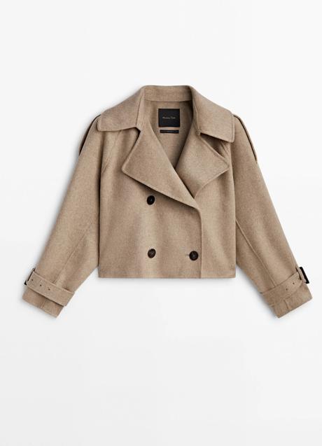 Imagen - Gabardina corta de lana de Massimo Dutti (149 euros)