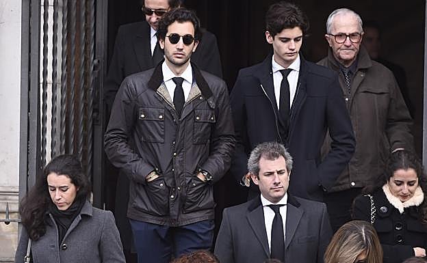 Daniel Martínez-Bordiú, durante el uneral de Carmen Franco. 