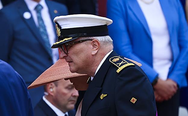 El príncipe Laurent en el Día Nacional de su país en 2023. /