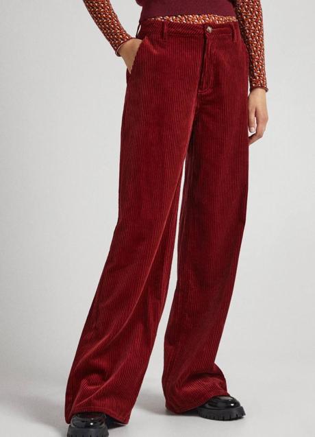 Imagen - Pantalones color rojo de pana