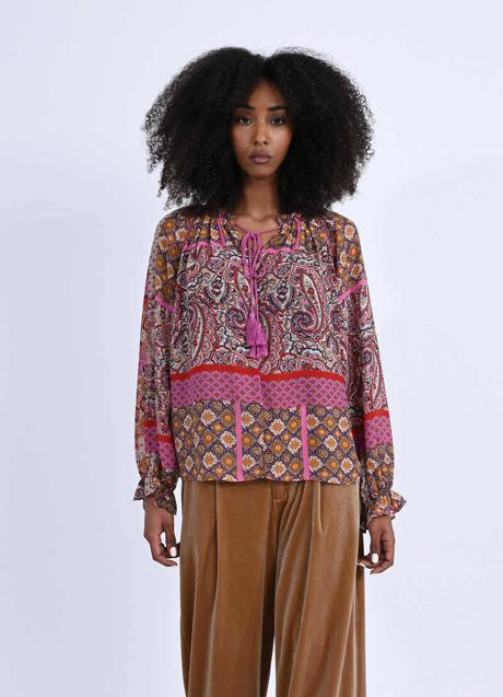 Imagen - Camisa con estampado paisley patchwork