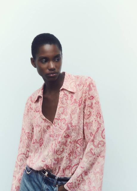 Imagen - Camisa con estampado paisley vaporosa
