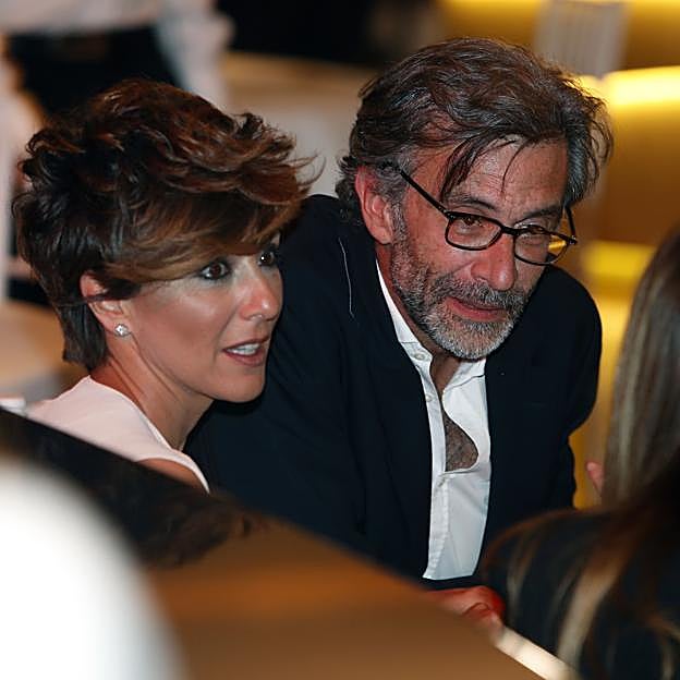 Sonsoles Ónega, junto al arquitecto César Vidal con el que tuvo una relación sentimental durante dos años. 