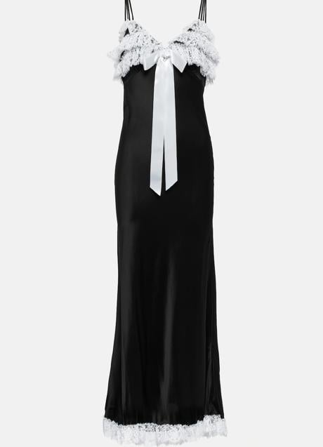 Imagen - Vestido de terciopelo negro de Rodarte, 1.825 euros.