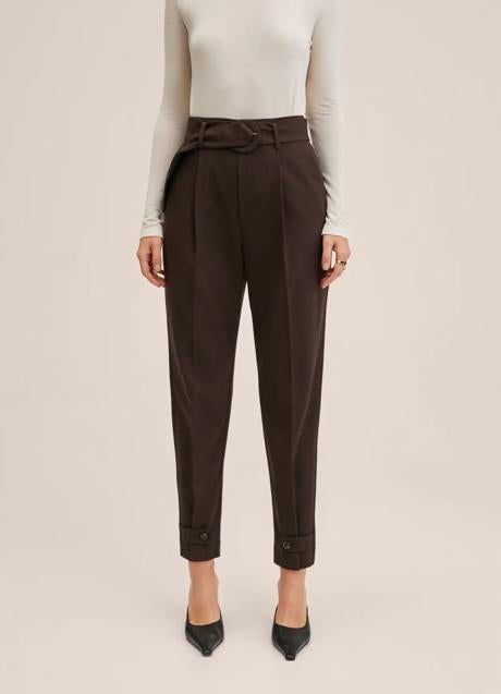 Imagen - Pantalón sastre estilo slouchy de Mango Outlet. Foto: Mango Outlet.