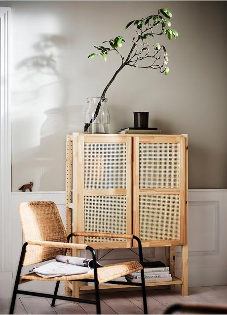 Imagen - Puertas IVAR con rejilla de bambú, de IKEA. Precio: 49 euros las dos unidades.