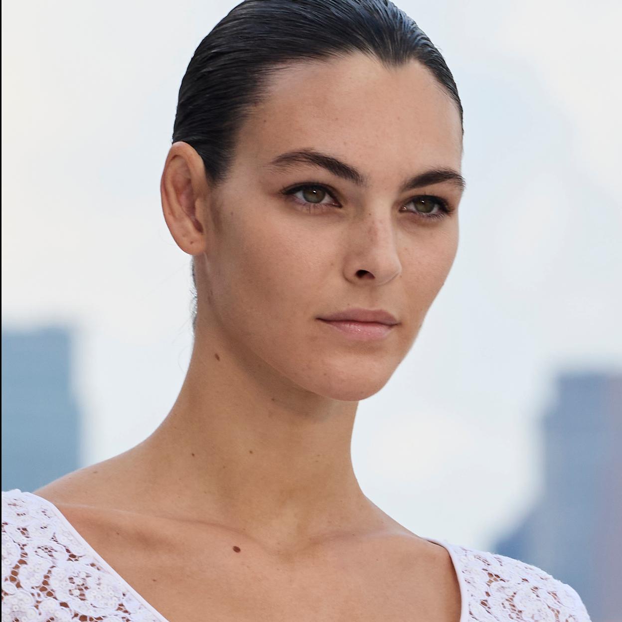 Una modelo en la pasarela.