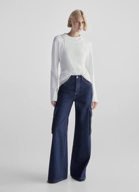 Imagen - Vaqueros cargo palazzo